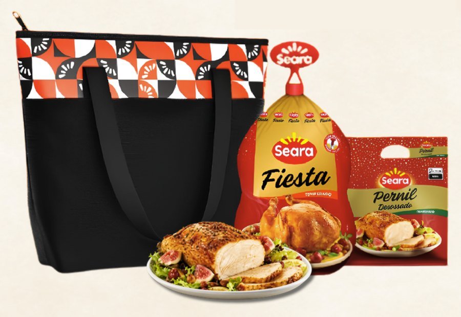Kit congelados Seara com bolsa térmica, Ave Fiesta e pernil