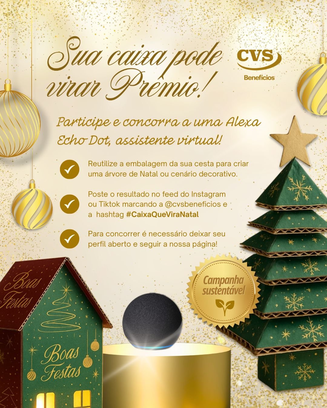 CVS BENEFÍCIOS CESTA NATALINA PRÊMIOS