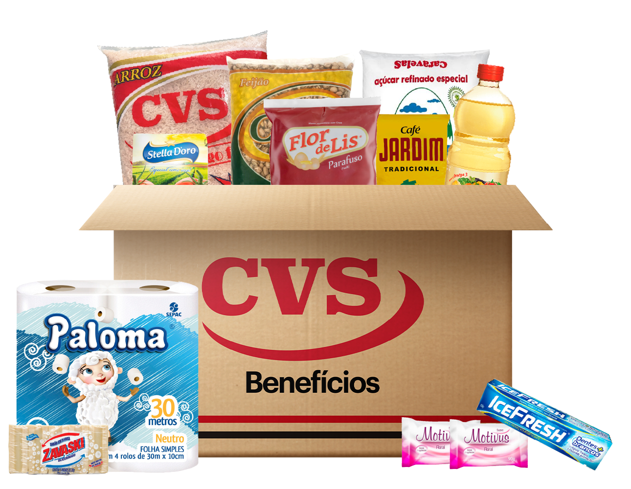 Cesta de Alimentos Econômica Kit