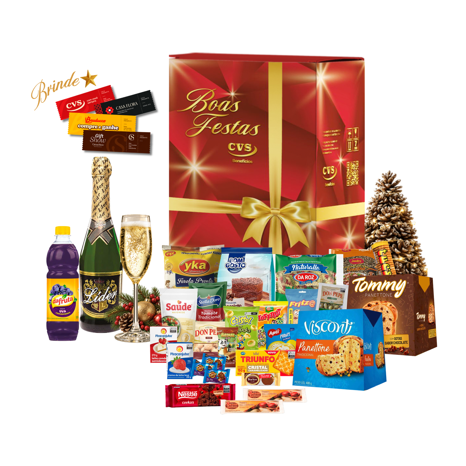 Sofisticação na Cesta de Natal Água Marinha! A combinação perfeita de panetones e espumante branco para celebrar com elegância e sabor.